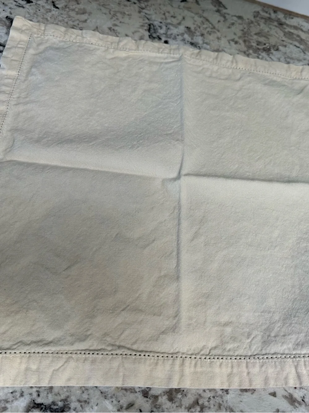 Neutral Linen Napkins with Mustard Woven Placemats set of 4 each